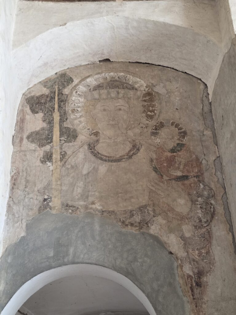 Malerei von Christopherus aus dem 13. Jahrhundert